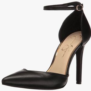 Jessica Simpson Cirrus Ankle Strap Pump - Black Sleek 7